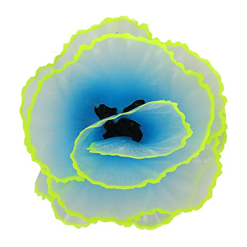 AMONIDA Aquarium-Korallen-Ornament, Realistische Unterwasserwelt, Fluoreszierende Simulation, Salat-Korallen-Dekoration für Aquarien (Blau) von AMONIDA
