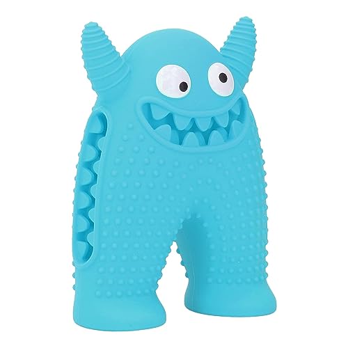 AMONIDA Haustier-Kauspielzeug, Niedliches Aussehen, Geräuscherzeugung, Hundebeißspielzeug, Silikon, Sicher für die Zahnreinigung (Blau) von AMONIDA