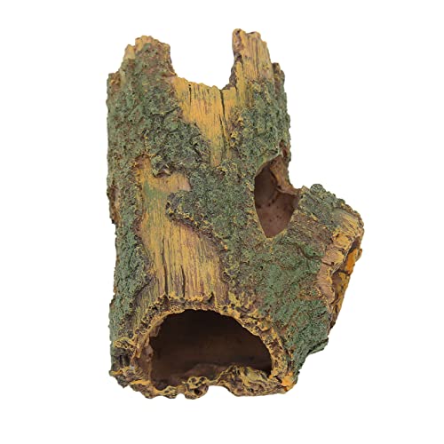 AMONIDA Holzstamm-Aquarium-Ornament, Langlebige Simulation, Handgefertigte Kunstharz-Aquarium-Dekoration für Aquarium (S 4cm / 1.6in) von AMONIDA