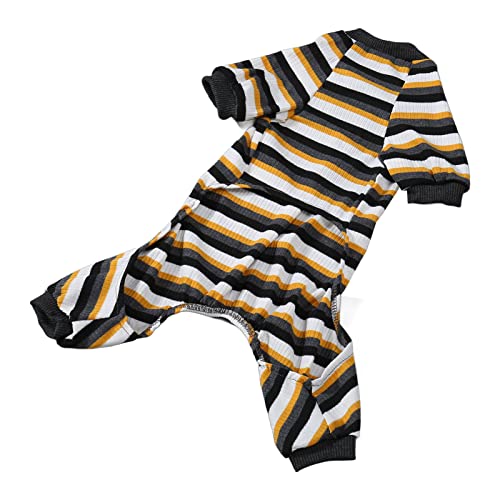 AMONIDA Hunde-Pyjama, Welpen-Nachtwäsche, Warm, 4-beinig, Leicht, Verhindert das Lecken bei Kaltem Wetter (L) von AMONIDA