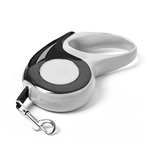AMONIDA Hundeleine, Haustierleine, Ergonomischer Griff, EIN klick, kein Verheddern, Einziehbar, für Camping (Schwarz) von AMONIDA