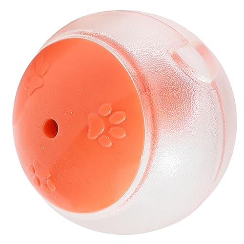 AMONIDA Hundespielzeugball, Hochsicheres Spielzeug Zur Futterausgabe, TPR, Langlebig, Leicht, Endloser Spaß für die Familie (Orange) von AMONIDA