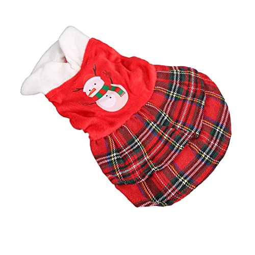 AMONIDA Hundeweihnachtskleid, Auffälliges, Bequemes, Atmungsaktives Hundekleid für Kleine Hunde für Partys (M) von AMONIDA