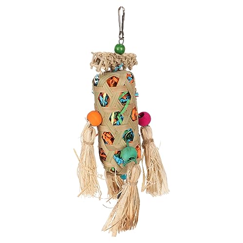 AMONIDA Papageien-Kauspielzeug, Futtersuche, Zerkleinern, Vogelspielzeug, Lustig, Einfache Installation, Gesund für Nymphensittiche AMONIDA Papageien-Kauspielzeug, Futtersuche, Zerkleinern, Vogelspielzeug, Lustig, Einfache Installation, Gesund für Nymphensittiche von AMONIDA