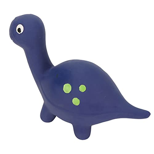 AMONIDA Quietschendes Dinosaurier-Hundespielzeug, Angstlinderung, Leicht zu Reinigendes Latex, Bissfest, Neugierige, Quietschende Tierhunde für Haustiere (Blauer Diplodocus) von AMONIDA