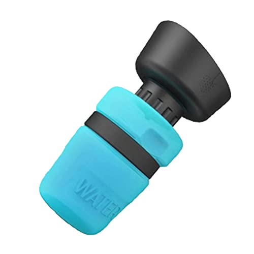 Tragbarer Wasserspender für Haustiere, Reisewasserflasche für Hunde, 520 Ml, Lebensmittelecht, Leicht, Auslaufsicher, für Reisen mit Haustieren, für Katzen (Blau) von AMONIDA