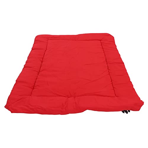 AMONIDA Tragbares Hundebett für die Ganze Saison, Mehrzweck-Outdoor-Hundematte für Reisecamping (Rot) von AMONIDA