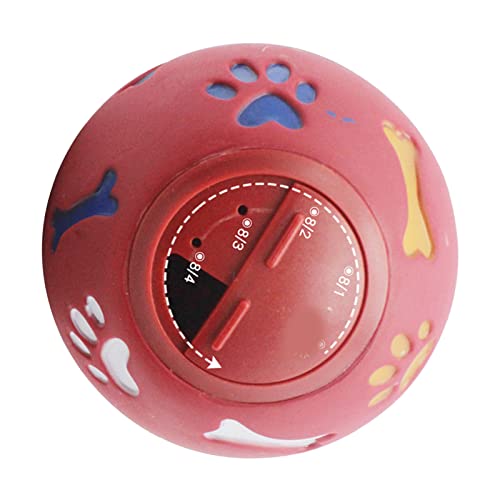AMONIDA Welpen-Puzzle-Kauball, Ungiftig, Verstellbar, Attraktiver, Süßer Design-Hundeleckerli-Spenderball für den Innenbereich für Katzen (S 7,5 cm/3,0 Zoll Durchmesser) von AMONIDA