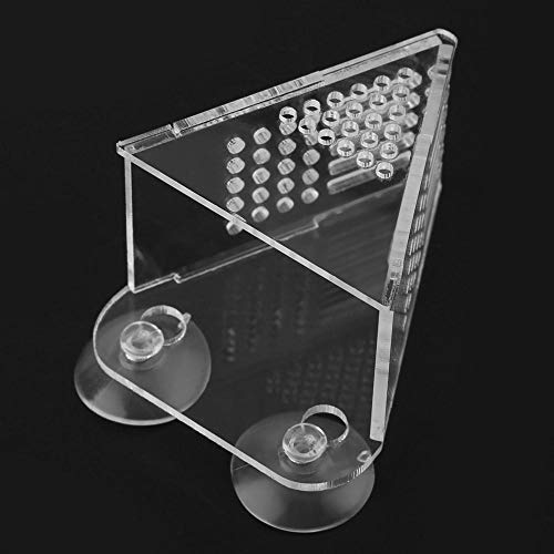 AMONIDA Wiederverwendbar mit 4 Stück Saugnäpfen Acryl Aquarium Feeder, Weiß Einfache Installation Red Worm Feeder, für Sole Shrimp für Red Worm AMONIDA Wiederverwendbar mit 4 Stück Saugnäpfen Acryl Aquarium Feeder, Weiß Einfache Installation Red Worm Feeder, für Sole Shrimp für Red Worm von AMONIDA