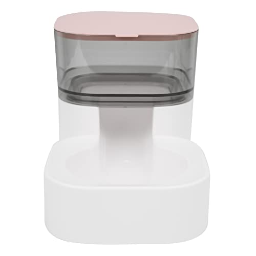 AMONIDA Automatischer Futterautomat, Ergonomischer Handheld Leicht zu reinigender Wasserspender für Haustiere Hält das Originalfutter für mittelgroße kleine Dag-Katzen herausnehmbar(Zuführung (rosa)) von AMONIDA