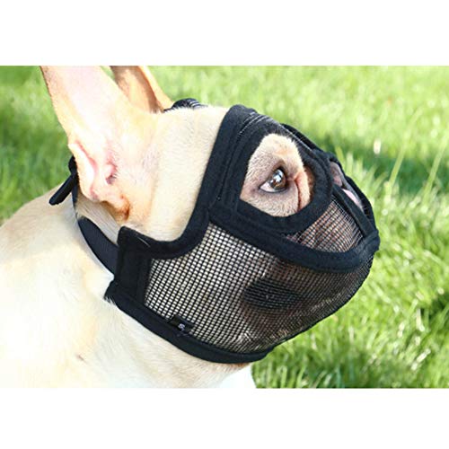 AMONIDA Hundemaulkörbe, Tragbare, Atmungsaktive Korbmaulkörbe aus PVC für Hunde (e) von AMONIDA