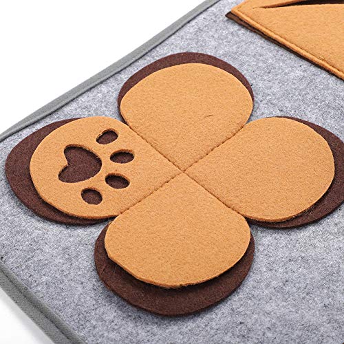 Hundeschnüffelkissen, Haustierschnüffelkissen Hundezubehör Haustierschnüffelmatte für Tierbedarf(Brown (main)) von AMONIDA