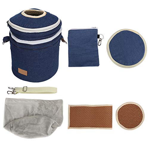 Igel-Tasche, Verschleißschutz-Hamster-Handgepäcktasche, Kratzfeste Handgepäcktasche Bissbeständige PVC-Dose für Chinchilla-Hamster(Dark Denim) von AMONIDA