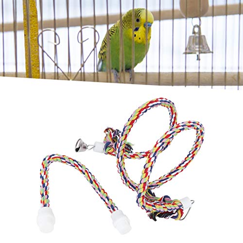 Vogelständer Seil, Vogelspielzeug Langlebig für Hof für Vögel für Papageien für Zuhause von Qinlorgo