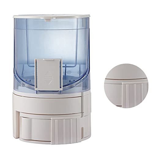 AMONIDA Wasserfutterspender für Haustiere, 2-in-1-Katzenfutterspender mit Erhöhter Basis für den Innenbereich (Blau) von AMONIDA