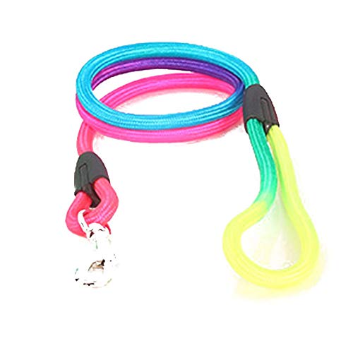 AMOYER Regenbogen-Haustier-hundenylonleine Verstellbare Schleife Beleg Führstrick AMOYER Regenbogen-Haustier-hundenylonleine Verstellbare Schleife Beleg Führstrick von AMOYER