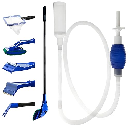 AMSAMOTION Aquarium Sauger + 5 in 1 Starke Absaugung Aquarium Reiniger, Einstellbarer Mulmsauger Aquarium für Wasserwechsel Sandwaschen Wasserfilterung und Wasserumwälzung AMSAMOTION Aquarium Sauger + 5 in 1 Starke Absaugung Aquarium Reiniger, Einstellbarer Mulmsauger Aquarium für Wasserwechsel Sandwaschen Wasserfilterung und Wasserumwälzung von AMSAMOTION
