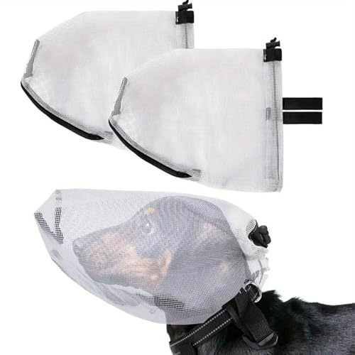 AMSLSIU Atmungsaktiver, durchstichsicherer Schutz für Haustiere, super atmungsaktiv, Stoff, leicht zu tragen und eng anliegendes Design, geeignet für und, Weiß, 30 * 21 * 20 AMSLSIU Atmungsaktiver, durchstichsicherer Schutz für Haustiere, super atmungsaktiv, Stoff, leicht zu tragen und eng anliegendes Design, geeignet für und, Weiß, 30 * 21 * 20 von AMSLSIU