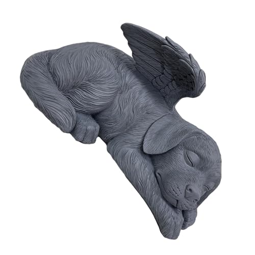 AMSLSIU Engel Hundestatue erinnert an die Erinnerung an den Hund. Einzigartige und realistische Hundeengel Gedenkstatue für den Innen und Außenbereich AMSLSIU Engel Hundestatue erinnert an die Erinnerung an den Hund. Einzigartige und realistische Hundeengel Gedenkstatue für den Innen und Außenbereich von AMSLSIU