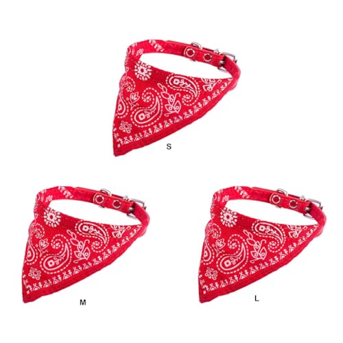 AMSLSIU Haustier Bandana, stilvoll, bequem, leicht zu reinigen, verstellbare Schnallen, Kunstleder, Hundehalstuch, Halstuch, Hunde Bandanas, rot M AMSLSIU Haustier Bandana, stilvoll, bequem, leicht zu reinigen, verstellbare Schnallen, Kunstleder, Hundehalstuch, Halstuch, Hunde Bandanas, rot M von AMSLSIU