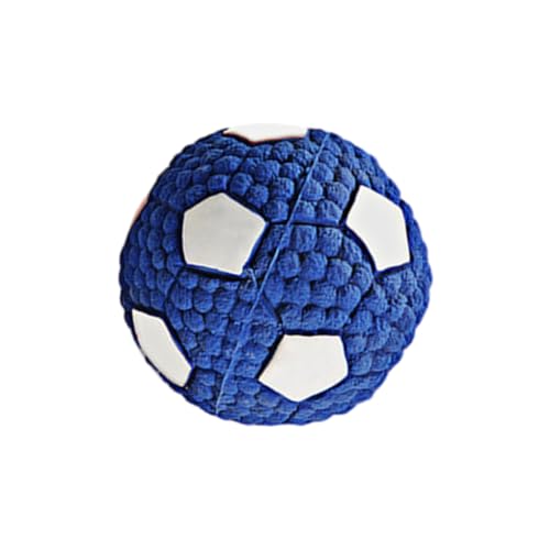 AMSLSIU Langlebiges Gummiballspielzeug für Hunde, interaktiv und sicher, leicht zu reinigen, Gummiballspielzeug für Hunde, großes Hundespielzeug, Haustierbälle, Fußball von AMSLSIU
