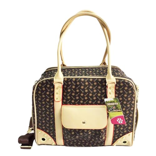 AMSLSIU Praktische und tragbare Tragetasche für Hunde und Katzen, Furry Friend Anywhere, tragbare Hunde Reisetasche aus PU, Tragetasche für Hunde und Katzen, Kaffee AMSLSIU Praktische und tragbare Tragetasche für Hunde und Katzen, Furry Friend Anywhere, tragbare Hunde Reisetasche aus PU, Tragetasche für Hunde und Katzen, Kaffee von AMSLSIU