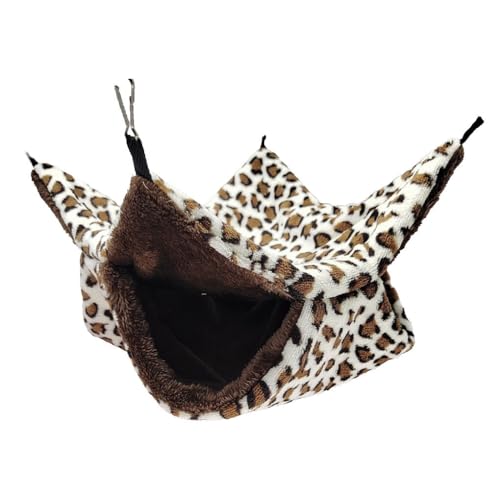 AMSLSIU Ratten Hängematte, handgefertigt, hängender Schlafsack, hängendes Bett, Flauschige Tierkäfige, multifunktional, süßes Geschenk, Heimtierbedarf, Braune Flecken, 20 * 20 AMSLSIU Ratten Hängematte, handgefertigt, hängender Schlafsack, hängendes Bett, Flauschige Tierkäfige, multifunktional, süßes Geschenk, Heimtierbedarf, Braune Flecken, 20 * 20 von AMSLSIU