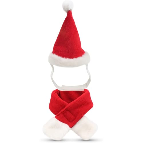 AMSLSIU Weihnachten Winter Warme Outfits Kleines Rotes Kleidungsset Haustier Niedliches Kleidungsset Familiendekorationen Zubehör Haustiere, Nr.01 AMSLSIU Weihnachten Winter Warme Outfits Kleines Rotes Kleidungsset Haustier Niedliches Kleidungsset Familiendekorationen Zubehör Haustiere, Nr.01 von AMSLSIU
