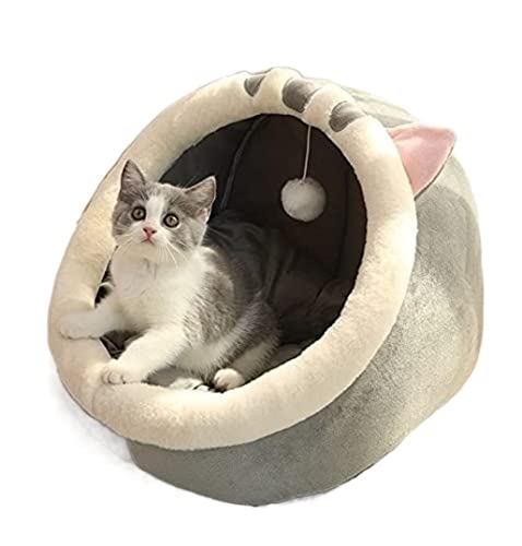 Hundebett Katzenbett Haustierbett Haustierbett, Süßes Katzenbett, Warmer Haustierkorb, Gemütliches Kätzchen, Liege, Kissen, Katzenhaus, Zelt, Sehr Weich, Hundematte, Tasche, Haustierhaus Hundesofa Hun von AMYSTY