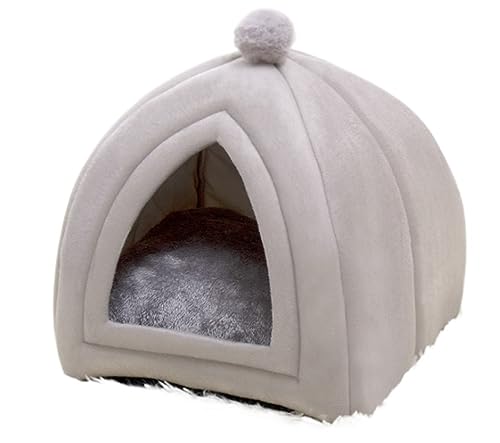 Hundebett Katzenbett Haustierbett Katzenhaus im Freien, Katzenhütten für draußen, Haustierhöhle, Katzenbett, Katzenunterschlupf im Freien, wasserdichtes Katzenzelt Hundesofa Hundekorb (Color : A, SI von AMYSTY