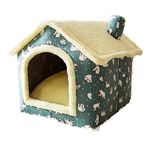 Hundebett Katzenbett Haustierbett Pet House Faltbares Schlafbett Warmes Katzennest Hundehütte Bett Kätzchenhöhle Sofa Welpenmatte All Seasons Universal Pet House Hundesofa Hundekorb (Color : B, Size von AMYSTY