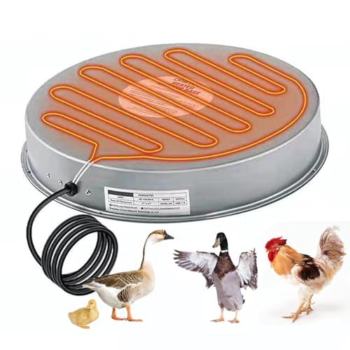 Poultry Drinker Heated Base, Chicken Water Heater Base for Winter, 125 Watts Chicken Drinking Fountain Heater, Pet Water Heater with Thermostatically Controlled for Farm Poultry Poultry Drinker Heated Base, Chicken Water Heater Base for Winter, 125 Watts Chicken Drinking Fountain Heater, Pet Water Heater with Thermostatically Controlled for Farm Poultry von AMZCOM