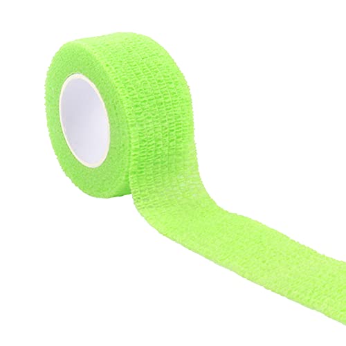 AMZLORD 1 Rollen Selbstklebenr Banda Selbsthaften Verband Kohäsive Banda Elastisch Fixierbin Pet Vet Wrap for r Handlenk Knie Knöcheetauchunn Schwellunn (Grün) von AMZLORD
