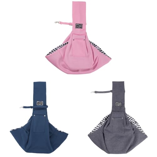 AMZLORD Haustierhundschlingträger Haustier Cross Body -Umhängetasche for kleine Hunde Katzen (rosa) von AMZLORD