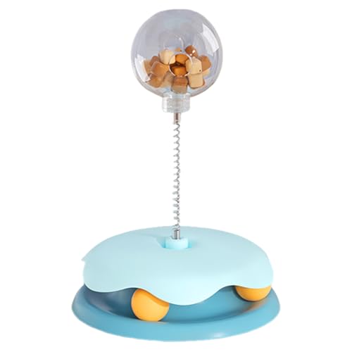 AMZLORD Katze und austretende -Ball-Selbstspielspielzeug lustiger interaktiver Feeder (blau) von AMZLORD