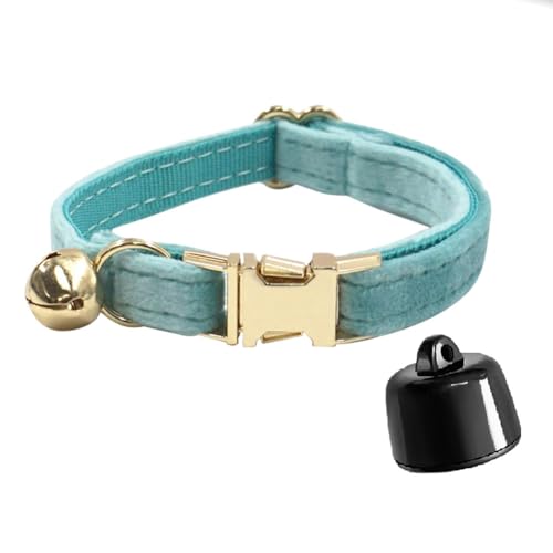 Smart Cat Kragen GPS Pet Locator & Bell -Gerät Katzenhund Anti-Lost (grün) von AMZLORD