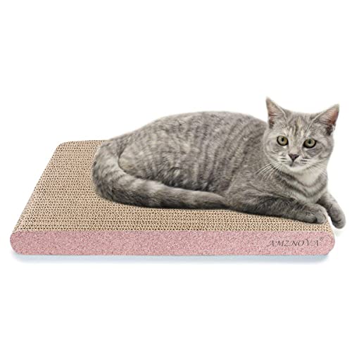 AMZNOVA Katzenkratzbaum, Kratzunterlage, strapazierfähiger, recycelbarer und wendbarer Karton mit Katzenminze, extra breit, Glitzer Roségold, Breit-43.2x30.5cm AMZNOVA Katzenkratzbaum, Kratzunterlage, strapazierfähiger, recycelbarer und wendbarer Karton mit Katzenminze, extra breit, Glitzer Roségold, Breit-43.2x30.5cm von AMZNOVA