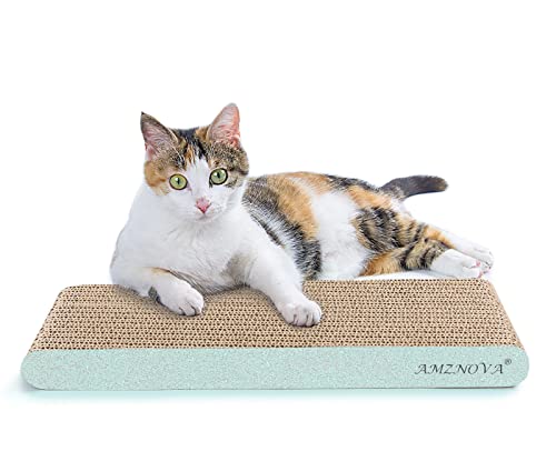 AMZNOVA Katzenkratzbaum, Kratzunterlage, strapazierfähiger, recycelbarer und wendbarer Karton mit Katzenminze, glitzerndes Grün, Schmal-43.2x17.8cm AMZNOVA Katzenkratzbaum, Kratzunterlage, strapazierfähiger, recycelbarer und wendbarer Karton mit Katzenminze, glitzerndes Grün, Schmal-43.2x17.8cm von AMZNOVA