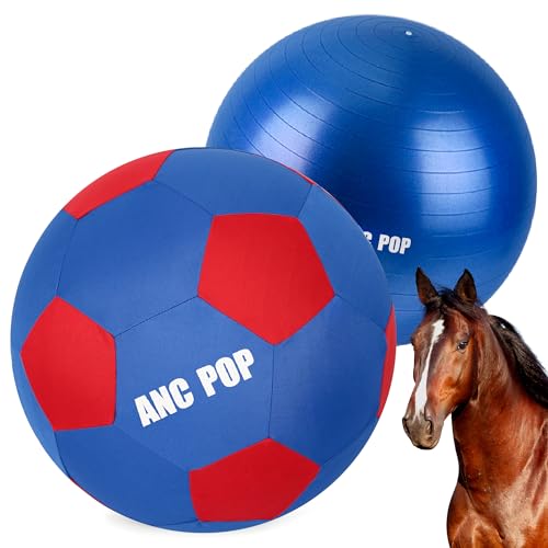 ANC POP Herding Ball für Pferdeball und Abdeckung, 101,6 cm, groß, zum Spielen, Hüteball, Pferde-Spielzeug für Pferde, Blau und Rot ANC POP Herding Ball für Pferdeball und Abdeckung, 101,6 cm, groß, zum Spielen, Hüteball, Pferde-Spielzeug für Pferde, Blau und Rot von ANC POP