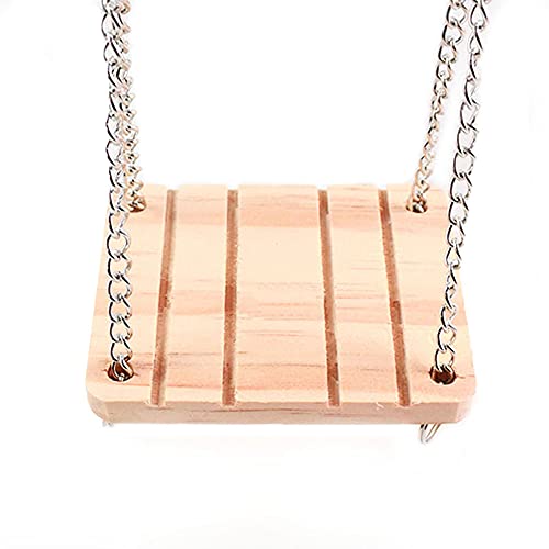 ANCLLO Hamster Hängeschaukel aus Holz für Eichhörnchen, Rennmäuse, Mäuse, Ratten ANCLLO Hamster Hängeschaukel aus Holz für Eichhörnchen, Rennmäuse, Mäuse, Ratten von ANCLLO