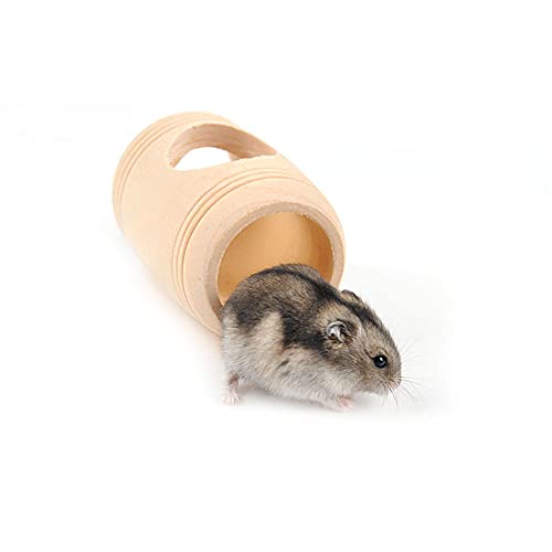 ANCLLO Hamster-Tunnel aus Naturholz für syrische Hamster, Mäuse, Ratten oder andere Kleintiere von ANCLLO