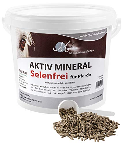 MIGOCKI AKTIV Mineral Selenfrei – 4 kg – Mineralfutter für Pferde – ohne Selen von MIGOCKI