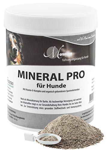 M-Premium Mineral Pro für Hunde – 500 g – Ideal als Mineralisierung zum Barfen – Zur Erhaltung eines gesunden Stoffwechsels und Immunsystems – Pulver von MIGOCKI