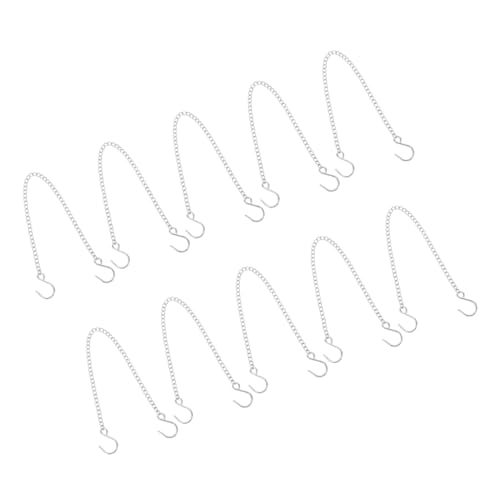 ANDRESLAD 10St Hängekette aus Edelstahl Pflanzenaufhänger Pflanzenhaken für Hängekörbe Haken für Ketten Multifunktionale Ketten dekorative hängende Ketten Kette zum Aufhängen für den Garten ANDRESLAD 10St Hängekette aus Edelstahl Pflanzenaufhänger Pflanzenhaken für Hängekörbe Haken für Ketten Multifunktionale Ketten dekorative hängende Ketten Kette zum Aufhängen für den Garten von ANDRESLAD