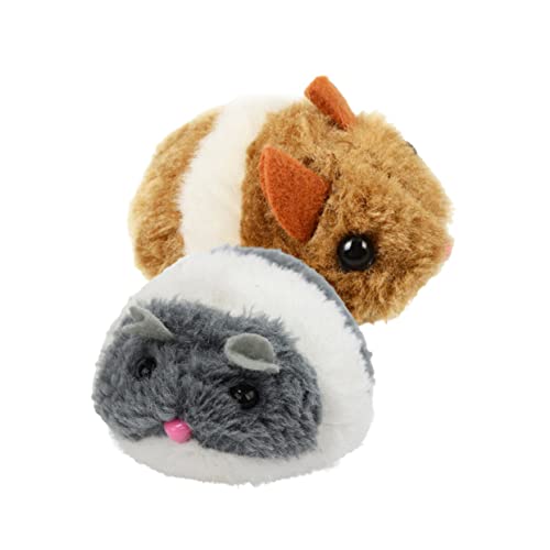 ANDRESLAD 2 Stück 2 teiliges Katzenspielzeug in Mausform mit Quietscher und Vibration aus flauschigem Plüsch Interaktives Kätzchenspielzeug für aktive Katzen und Kätzchen Fördert Bewegung ANDRESLAD 2 Stück 2 teiliges Katzenspielzeug in Mausform mit Quietscher und Vibration aus flauschigem Plüsch Interaktives Kätzchenspielzeug für aktive Katzen und Kätzchen Fördert Bewegung von ANDRESLAD