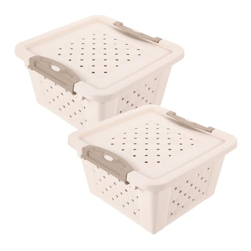 ANDRESLAD 2 Stück Kleintier Transportbox Atmungsaktiv Hamster Käfig Tragebox für Meerschweinchen Kaninchen Vogel Kleine Haustiere Reise Aufbewahrungsbox Leicht und Geräumig von ANDRESLAD