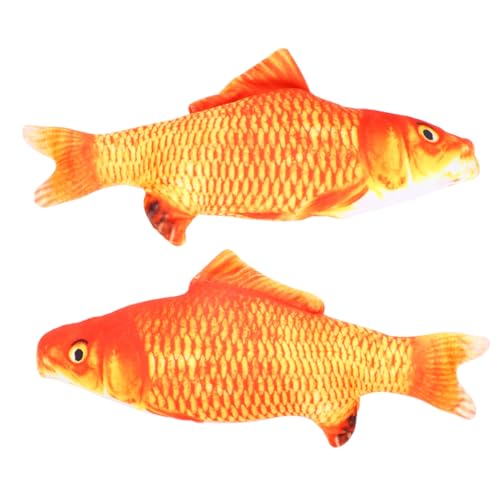 ANDRESLAD 2 Stück Plüsch Karpfen Katzenspielzeug Rot Baumwoll Material Interaktiver Haustier Teaser zur Beschäftigung und Krallenpflege für Katzen und Kätzchen Geeignet ANDRESLAD 2 Stück Plüsch Karpfen Katzenspielzeug Rot Baumwoll Material Interaktiver Haustier Teaser zur Beschäftigung und Krallenpflege für Katzen und Kätzchen Geeignet von ANDRESLAD