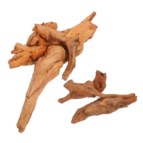 ANDRESLAD 2 Stück Teiliges Aquarium Dekor Driftwood Natürliche Holzzweige Rotfestes Sicheres Aquarien Reptilien-deko-Element für Süßwasserbecken von ANDRESLAD