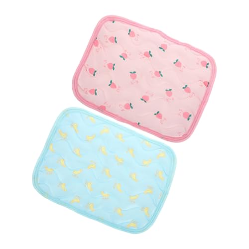 ANDRESLAD 2 Stück Teiliges Haustier Kühlkissen aus Robustem Atmungsaktive Sommer Kühlmatte für Hamster Kaninchen und Meerschweinchen Tragbare Reißfeste Abkühlung für Kleine Tiere ANDRESLAD 2 Stück Teiliges Haustier Kühlkissen aus Robustem Atmungsaktive Sommer Kühlmatte für Hamster Kaninchen und Meerschweinchen Tragbare Reißfeste Abkühlung für Kleine Tiere von ANDRESLAD