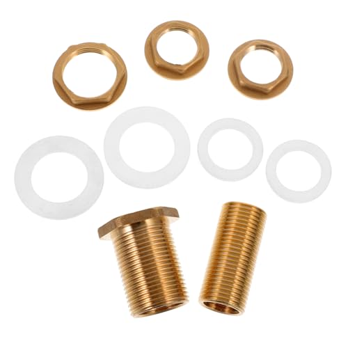 ANDRESLAD 2 Stück Wasserbehälter Adapter Wasserhahn Adapter Kupfer für Aquarien und Pools Korrosionsbeständig ANDRESLAD 2 Stück Wasserbehälter Adapter Wasserhahn Adapter Kupfer für Aquarien und Pools Korrosionsbeständig von ANDRESLAD